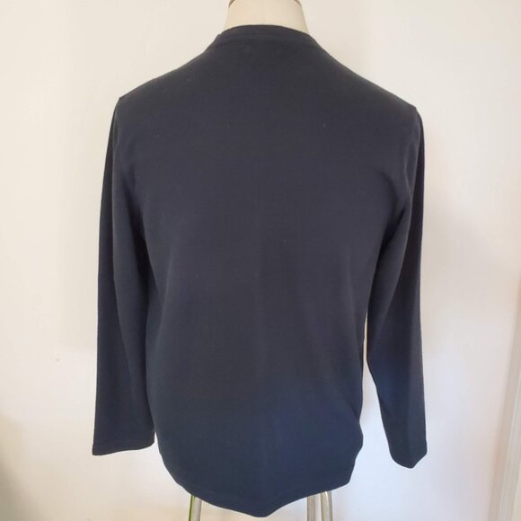 Black V Neck Sweater U2 Menswear - Picture 3 of 7